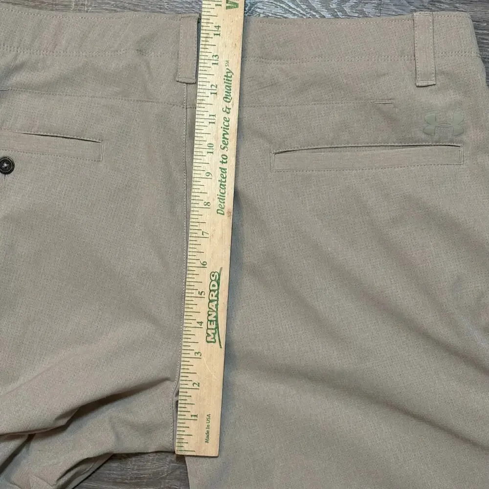 Under Armour Men’s Vented Golf Pants 38x32 Khaki Performance Stretch Athletic​